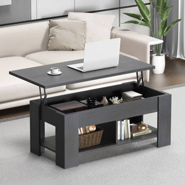 Millwood Pines Adamo Coffee Table with Open Storage and